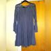 American Eagle Outfitters Dresses | Dusty Blue Boho Flowy Lace Dress | Color: Blue | Size: L