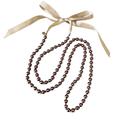 J. Crew Jewelry | J Crew Fashion Necklace Mauve Gold Tone Beads Ribbon Tie Costume Classy Accent | Color: Gold/Purple | Size: Os