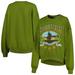 Women's Green Johnny Cash Oversized Pullover Sweatshirt