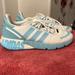 Adidas Shoes | Adidas Zx 1k Boost Womens Size 9.5 Sneakers Casual Shoes Fx6864 | Color: Blue/White | Size: 10