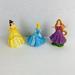 Disney Toys | 3 Disney Princess Character Figures Cinderella Belle Repunzel Kids Toys | Color: Blue/Yellow | Size: Varies