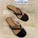 Coach Shoes | Leather Coach Wedge Sandals | Color: Black | Size: 9.5