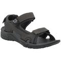 Sandale JACK WOLFSKIN "LAKEWOOD CRUISE SANDAL M" Gr. 43, schwarz-weiß (phantom) Schuhe Herren Outdoor-Schuhe mit Klettverschluss
