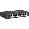 HiLook NS-0106P-35 Switch 4 Port Fast Ethernet Unmanaged POE Switch, 4 x 10/100Mbps PoE ports, 35W PoE power budget, Plug and Play, Ideal for IP Surveillance and Access Point, 250M long reach