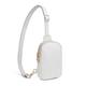 CORALDAISY Small Sling Bag for Women Leather Crossbody Fanny Packs Chest Bag for Women, 0-pure white