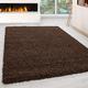 Rugs City Super Soft Solid Shaggy Rug Carpet Mat Dining Room Extra Large Area Size Rugs Modern Living Room Non Shedding Thick Pile Bedroom Kitchen Floor Hallway Runner (BROWN, 140 X 200 CM)