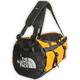 THE NORTH FACE Gilman Duffel, Durable Sports Bag with Backpack Shoulder Straps and Padded Side Grab Handles, Black/Yellow, Size S, 50L (TNF)