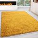 Rugs City Super Soft Solid Shaggy Rug Carpet Mat Dining Room Extra Large Area Size Rugs Modern Living Room Non Shedding Thick Pile Bedroom Kitchen Floor Hallway Runner (GOLD, 140 X 200 CM)