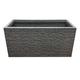 STAR SUPPLIES Large Deep Rectangular Brick Effect Flowers Plants Lightweight 60cm Long Garden Trough Slate Planter (2 Slate Trough Planters)