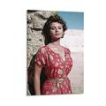 Famous Film Actress Sophia Loren Photo Art Print Poster Canvas Poster Wall Art Picture Prints Hanging Photo Decor Home Posters Artworks 16x24inch(40x6