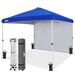 EAGLE PEAK 10 Ft. W x 10 Ft. D Steel Pop-Up Party Tent Gazebo Metal/Steel/Soft-top in Blue | 113 H x 120 W x 120 D in | Wayfair E100SW1-BLU-AZ