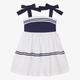 Powell Craft Girls Navy Blue & White Dress