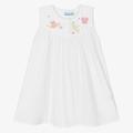 Mini Lunn Girls White Cotton Dragonfly Nightdress