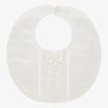 Sarah Louise Boys Ivory Silk Baby Bib