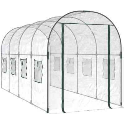 Vidaxl - Gewächshaus Transparent 160x400x190 cm pvc & Stahl Image