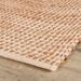 Brown 96 x 29 x 0.25 in Area Rug - Home Conservatory Gravel Ivory/Natural Handwoven Jute Rug Cotton/Jute & Sisal | 96 H x 29 W x 0.25 D in | Wayfair