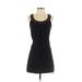 White House Black Market Casual Dress - Mini Scoop Neck Sleeveless: Black Print Dresses - Women's Size X-Small
