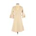 The Vanity Room Casual Dress: Tan Solid Dresses - Women's Size X-Small