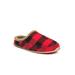 Wide Width Men's Nordic Plaid Indoor/Outdoor Slippers by Deer Stags in Red Black (Size 14 W)