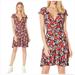 Free People Dresses | Free People Key To Your Heart Red Floral Short Sleeve Mini Dress Size Large | Color: Pink/Red | Size: L