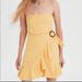 American Eagle Outfitters Dresses | American Eagle Yellow Wrap Dress | Color: Yellow | Size: Xs