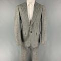 Gucci Suits & Blazers | Gucci Grey Stripe Wool Blend Notch Lapel Suit | Color: Gray | Size: 38