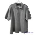 American Eagle Outfitters Shirts | American Eagle Outfitters Mens Gray 1/4 Front Zip Short Sleeve Polo Shirt Sz Xl | Color: Gray/Red | Size: Xl