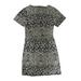 H&M Casual Dress - A-Line Crew Neck Short sleeves: Tan Dresses - Women's Size 2