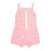 Carter's Short Sleeve Outfit: Pink Floral Tops - Kids Girl's Size 18