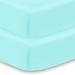 BreathableBaby All-in-One Fitted Sheet & Waterproof Cover for Crib Mattresses in Blue | Wayfair 1030005