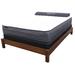 Red Barrel Studio® Pedestal Bed in Brown | 18 H x 79 W x 92 D in | Wayfair 798C299493714182A6F47B9B78646311