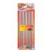 Prep & Savour 5 Pairs (10 Pcs) High Quality Tapered Silver Stainless Steel Chopsticks Stainless Steel in Gray | Wayfair