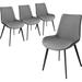 Corrigan Studio® 29.5"H Dining Chair, Leather in Gray | 28.5 H x 22.8 W x 20.4 D in | Wayfair C0904015EA4244198A90309620DDD65B