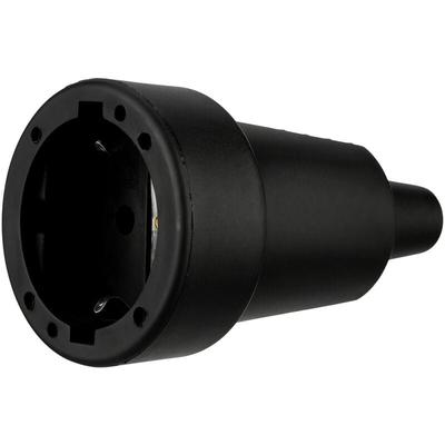 Rev 0512151777 Schutzkontaktkupplung Gummi 250 v Schwarz IP20 Image