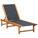 wooden sun lounger set