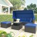 Retractable Canopy Daybed for Outdoor Seating