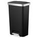 11.9Gallon Trash Can, Plastic Step On Kitchen Trash Can