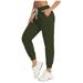 XINSHIDE Womens Pants Dressy Solid Color Mid Waist Full Trousers Slim-Leg Pants Women Pants Trendy