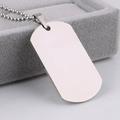 Military Dog Tag Steel Pendant Ball Bead Necklace Army C7B7 UK Mens J1D0