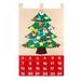 Final Clearance! Christmas Advent Calendar For Kids 24 Days Felt Christmas Tree Countdown Calendar Flip Pattern And Number For Home Holiday Christmas Decorations