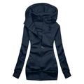 Dtydtpe Clearance Sales Shacket Jacket Women Casual Pockets Jacket Zipper Sweatshirt Hooded Vintage Coat Womens Long Sleeve Tops Winter Coats for Women