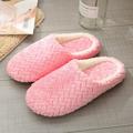 Big Clearance! Jacquard Soft Bottom Cotton Slippers Suede Non-slip Cotton Slippers Indoor Cotton Slippers