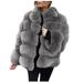 Dtydtpe Clearance Sales Shacket Jacket Women Plus Size Short Coat Warm Ry Fauxlong Jacket Sleeve Outerwear Womens Long Sleeve Tops Winter Coats for Women