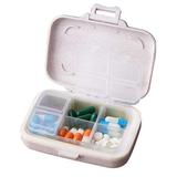 SANWOOD Pill Box Pill Box 3/6 Slots Moisture-proof PP Medicine Storage Case for Household