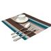 SANWOOD Placemat Placemat Rectangle Heat Insulation Mat Kitchen Dining Table Pad for Restaurant