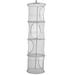 SANWOOD Hanging Storage Rack 4 Layers Mesh Folding Kids Toys Storage Rack Hanging Basket Sundries Organizer