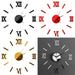 Final Clearance! 3D Diy Luxury Large Wall Clock Home Decoration Living Room Roman Numerals Fashion Wall Poster Crafts Wall Clock