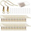 200 PCS Earring Hooks for Jewelry Making with Earring Backs Fish Earring Hooks Hypoallergenic for DIY Jewelry Making