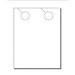 Door Hangers Print-Ready 4.25 x 11 2-UP on 8.5 x 11 White 67-lb Vellum with 1.5 Holes - 250 Sheets