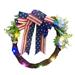 Wovilon Usa Independence Day Simulation Garland Door Hanging Decoration July 4Th Wreath Patriotic Americana Boxwood Handcrafted Memorial Day Wreath Festival Garland Front Door Wall Home Decor